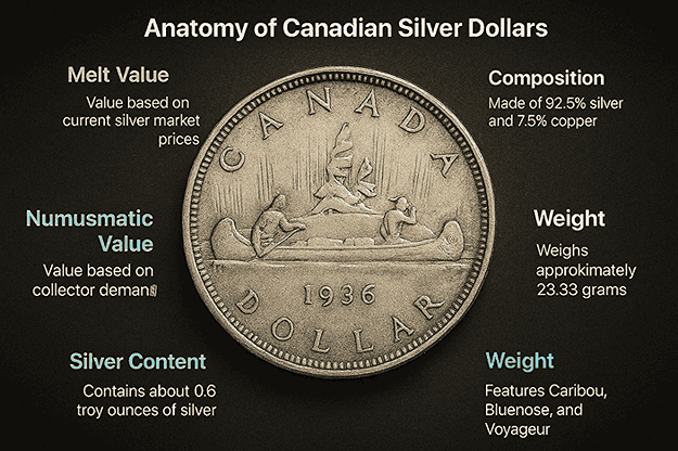 Anatomy of Canadian Silver Dollars