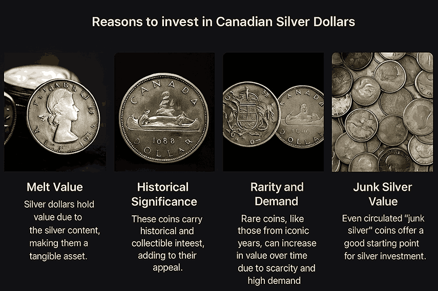 Reasons to invest in Canadian Silver Dollars