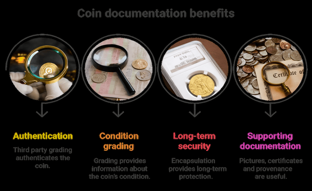Coin documentation benefits