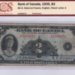 1935 Bank of Canada $2 BC-3, Osborne-Towers bill!!