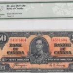 1937 Bank of Canada $50 BC-26c bill!!