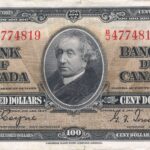 1937 Bank of Canada $100 Bc-27c VF Bill!!!!
