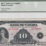 1935A Bank of Canada $10 BC-7 English VF20 Bill!!!!