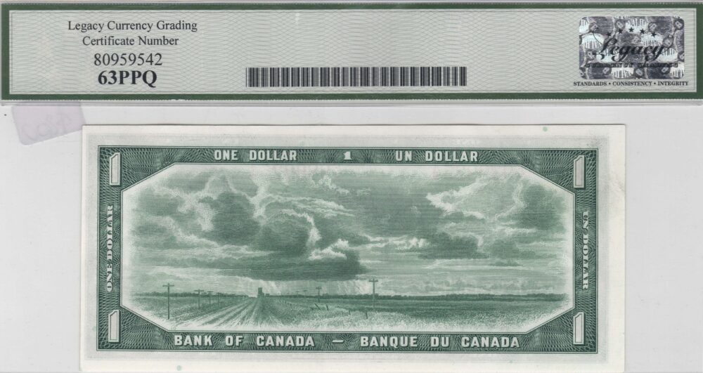 1954 Bank of Canada $1 Devil's face BC-29A Banknote!!! - Image 3