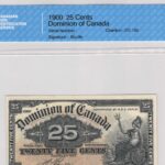 1900 25 cents Dominion Of canada EF-45 Banknote!!!