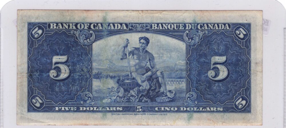 1937 Bank Of Canada $5 BC-23C F Banknote!!! - Image 3