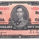 1937 Bank of Canada $2 BC-22C Au banknote!!!