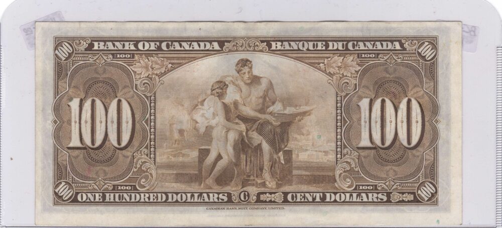 1937 Bank of Canada $100 BC-27c AU banknote!!! - Image 4