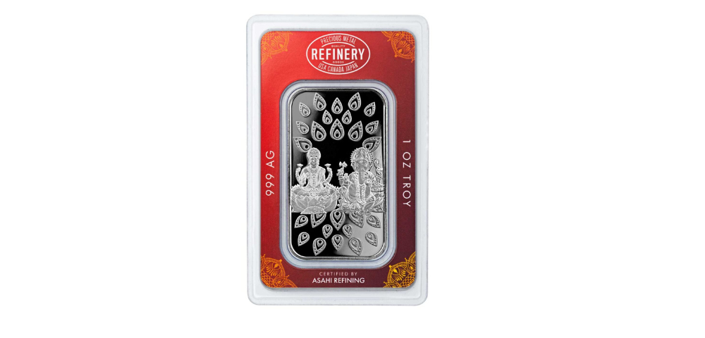Asahi Diwali 1oz Pure Silver Bar
