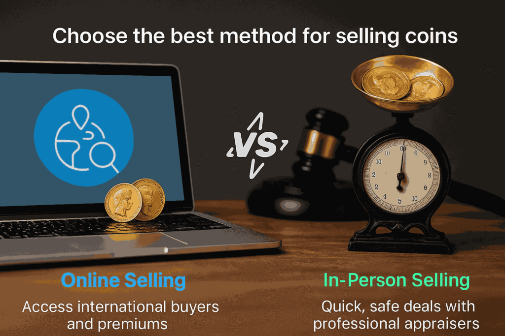 Choose the best method for selling coins