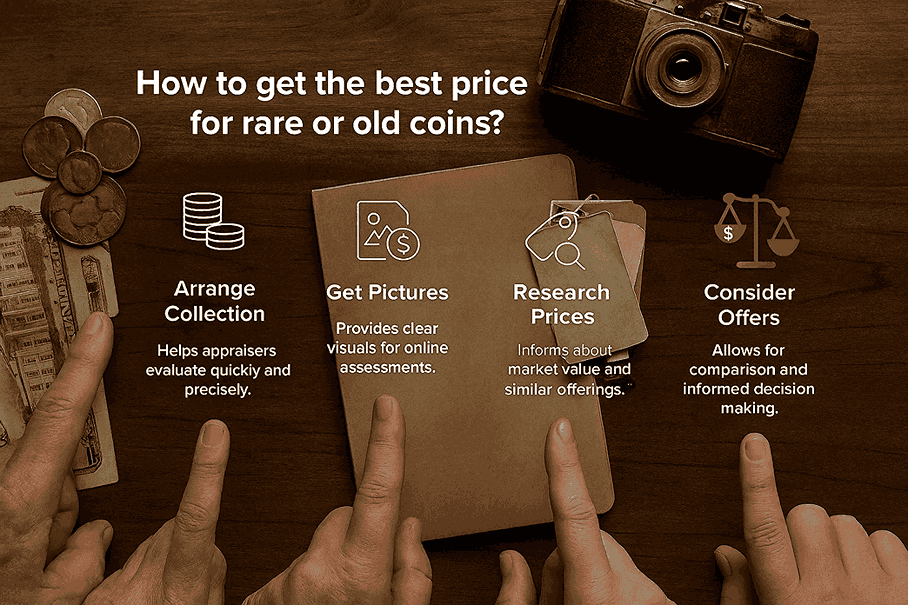 How to get the best price for the rare or old coins?