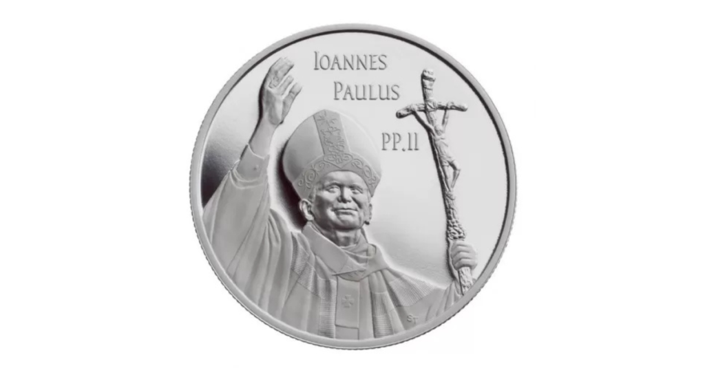 2005 Canada $10 Visit of Pope John Paul II Fine Silver Proof Coin
