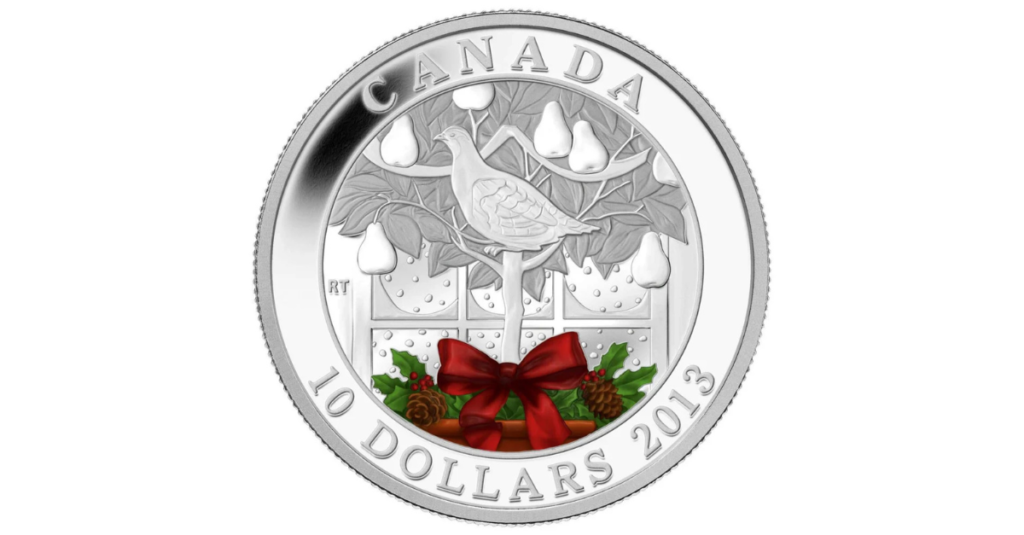 2013 $10 “A Partridge in a Pear Tree” Silver Coin