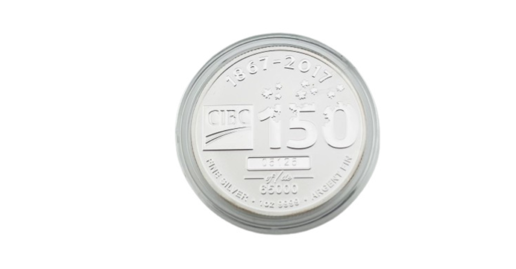 2017 Canada 1 oz Silver Coin - CIBC 150th Anniversary
