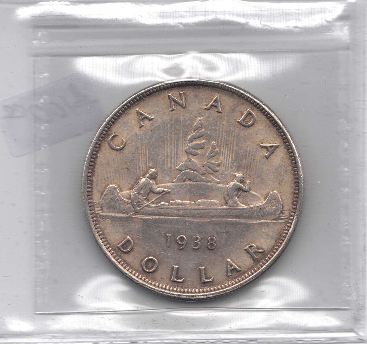 ICCS-Graded 1938 Canada Silver Dollar – EF-40 (Cert. #XAX 714)