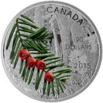 2015 $20 Forests of Canada – Columbian Yew Tree | Pure Silver Coin