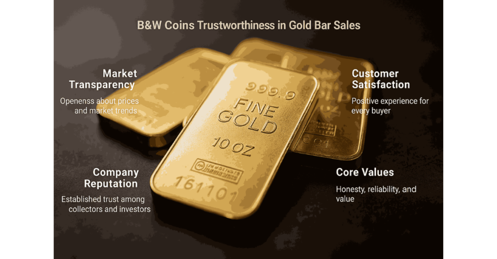 B&W Coins Trustworthiness in Gold Bar Sales