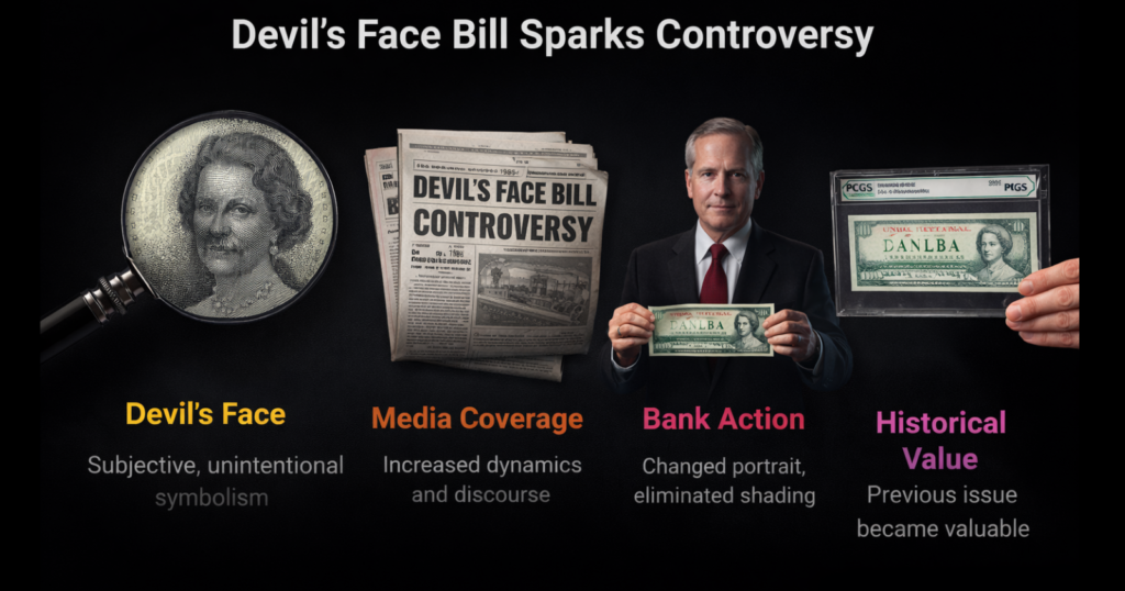 The 1954 Canada 1 Dollar Bill and the Devil’s Face Controversy