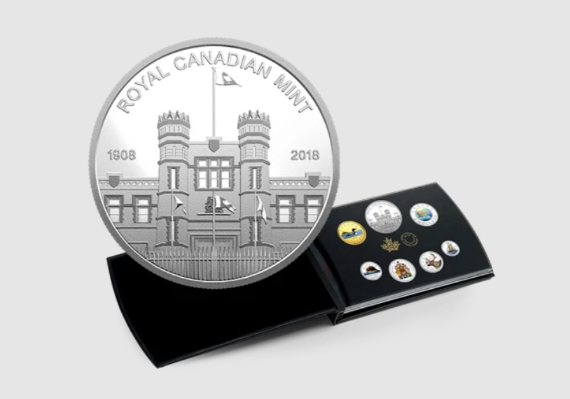 2018 Pure Silver Coloured 6-Coin Set with Medallion - Canadian Circulation Collection