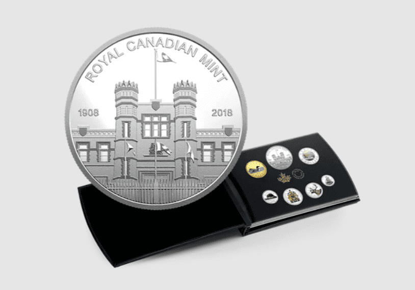 2018 Pure Silver Coloured 6-Coin Set with Medallion - Canadian Circulation Collection